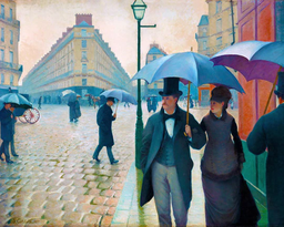 [FA10107-Y] Pintar Por Números -Rue de Paris, Tiempo de Lluvia, Gustave Caillebotte- Bastidor 40 x 50 cm. Figured´Art