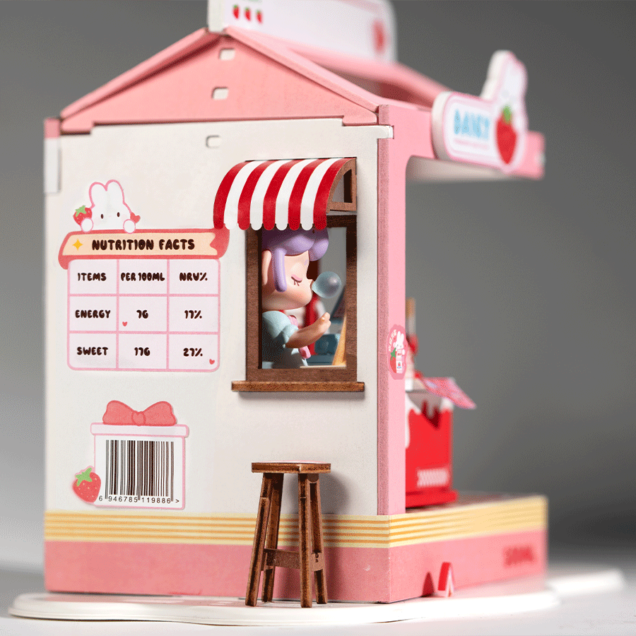 Kit -Strawberry Milk Box - Rolife Robotime