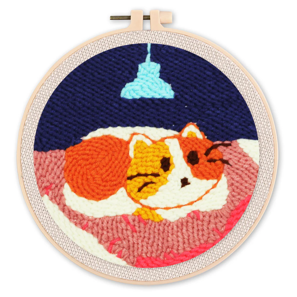 Set Bordado Aguja Mágica -Perrito en el Cojín- 20 cm. Figured´Art
