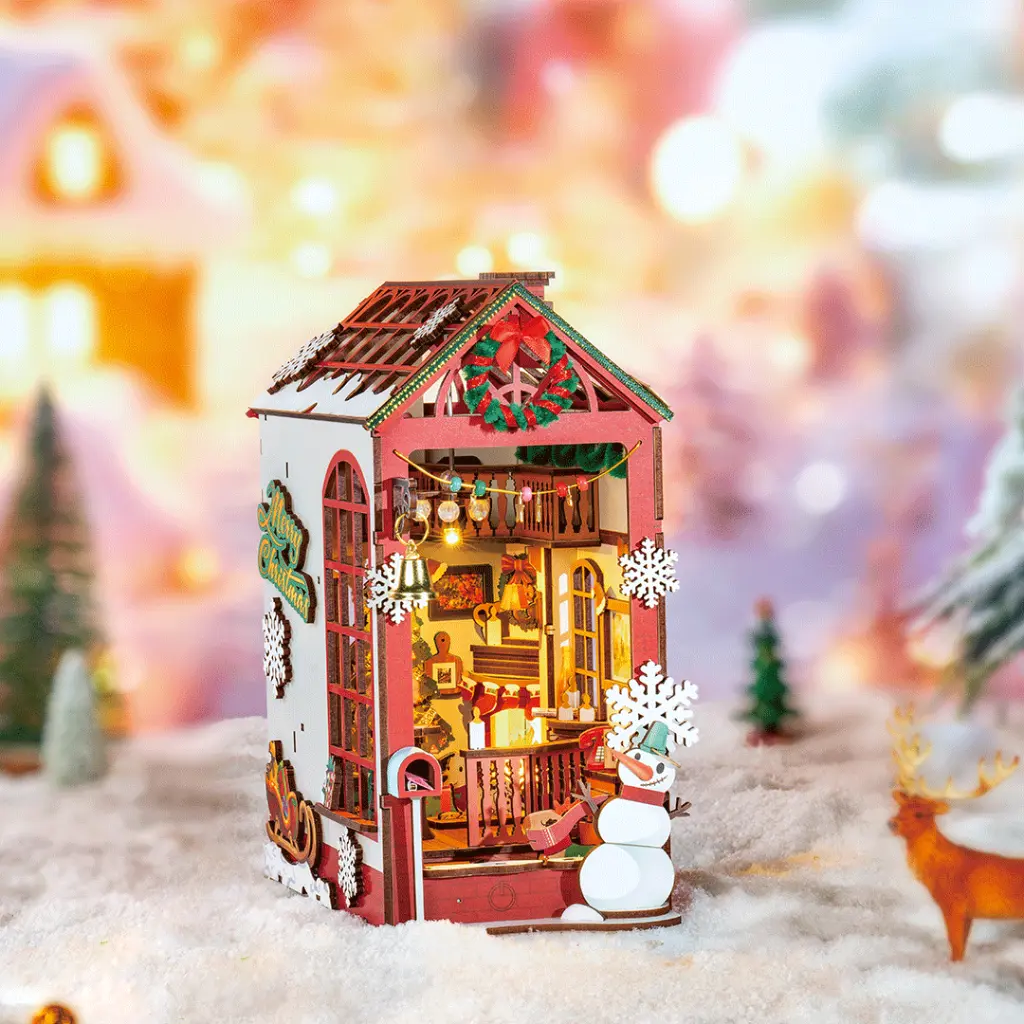 Kit Diorama Book Nook Librería -Christmas Indoor Scene- Rolife Robotime