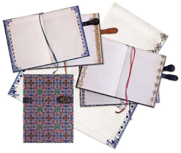 Cuaderno Viaje 14,0 x 18,2 cm. 144 páginas -Azulejos de Portugal 3- Boncahier 