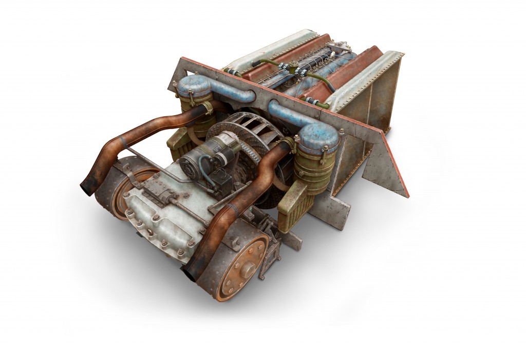 Motor T-34 Engine V-2-34 & Transmission 1/35 MiniArt