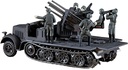 Carro 1:72 -8Ton Half Track Quadruple 20mm AA.- Hasegawa