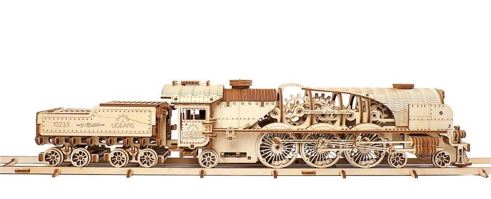 Modelo Locomotora Vapor V-Express Ugears