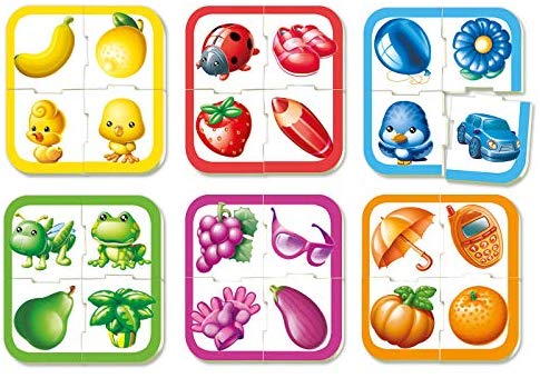 Set 6 Minipuzzles Baby Colors Educa