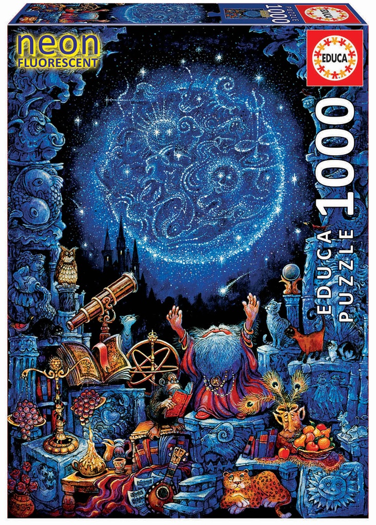 Puzzle 1000 piezas -El Astrólogo, Neón- Educa