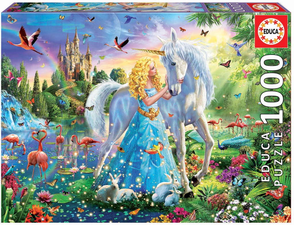 Puzzle 1000 pzas. -La Princesa y el Unicornio- Educa