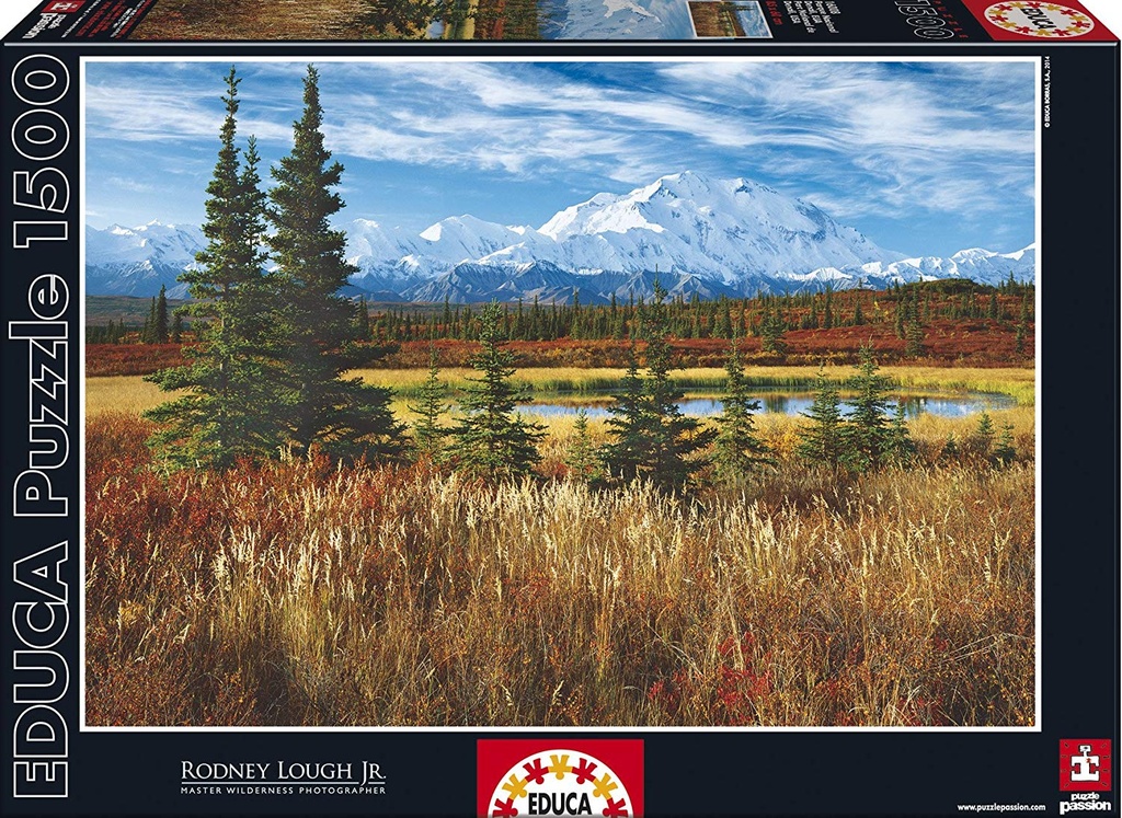 Puzzle 1500 piezas -Parque Nacional Denali, EEUU- Educa