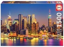 Puzzle 1500 piezas -Manhattan de Noche- Educa