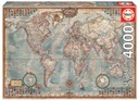 Puzzle 4000 piezas -El Mundo, Mapa político- Educa