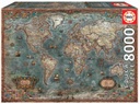 Puzzle 8000 piezas -Mapamundi Histórico- Educa