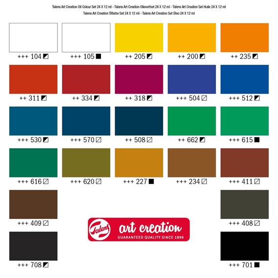 Caja Oleo 24 Tubos 12 ml. Art Creation Talens