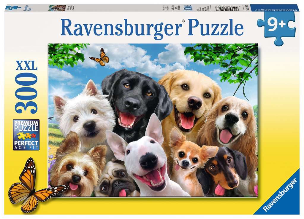 Puzzle 300 piezas XXL -Selfie de Perros- Ravensburger