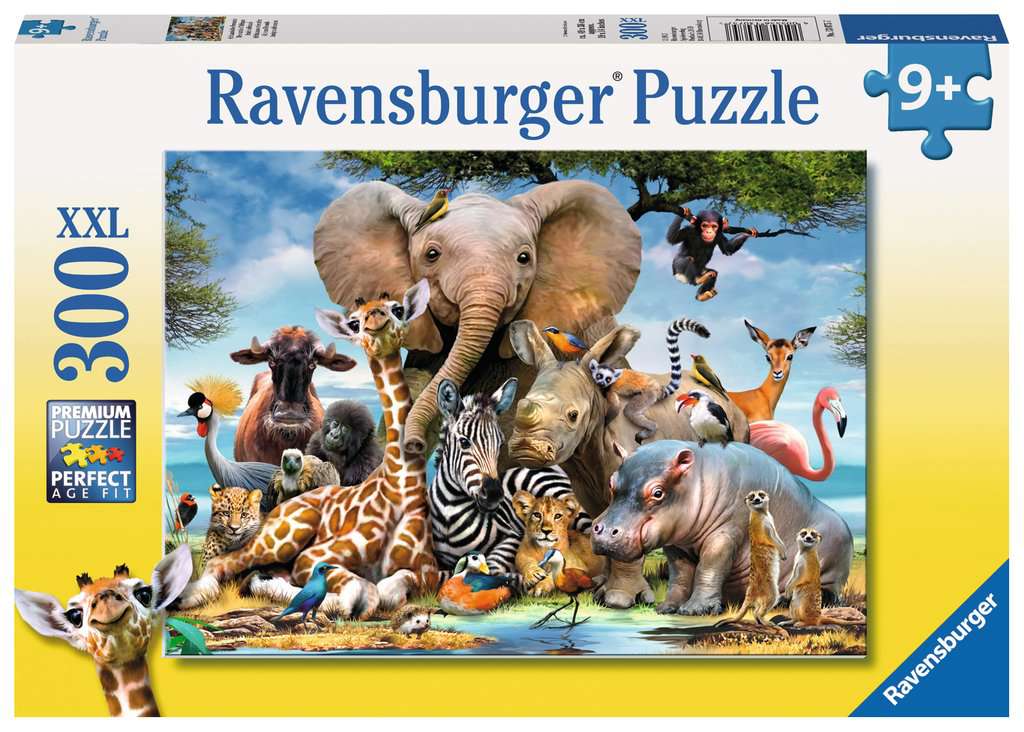 Puzzle 300 piezas XXL -Amigos Africanos- Ravensburger