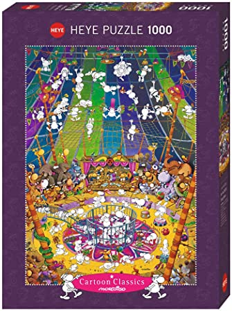Puzzle 1000 piezas -Crazy Circus, Mordillo- Heye