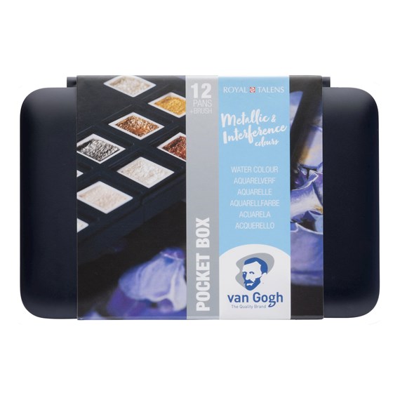 Estuche Acuarela 12 Pastillas Tintas Especiales Van Gogh