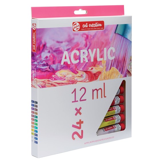 Set 24 Tubos 12 ml. Acrílico Art Creation Talens