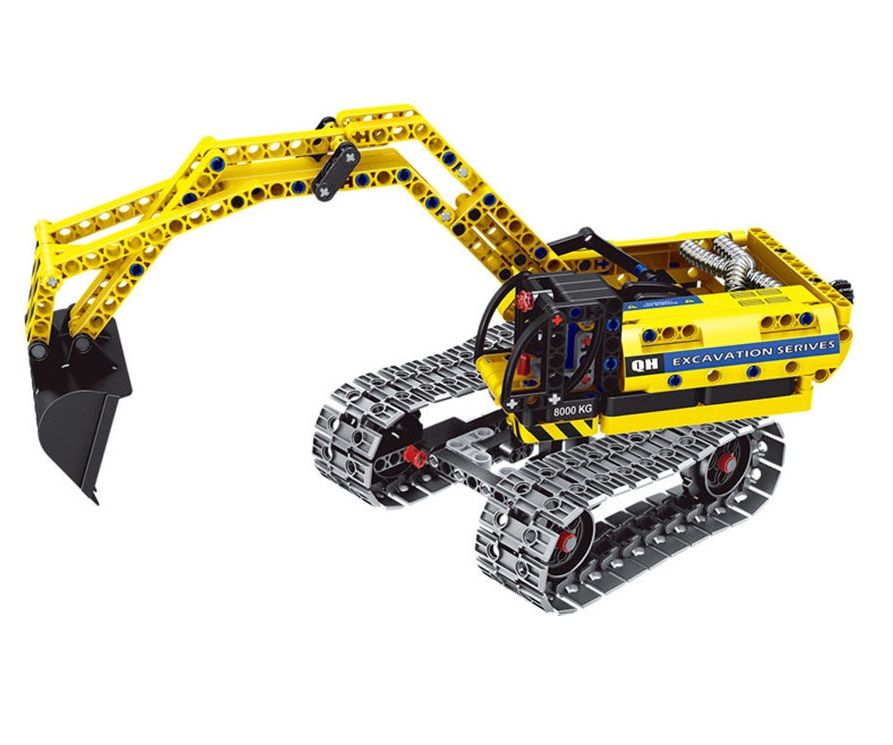 Set de Construcción 2 en 1 Excavadora y Robot 342 pzs. Qihui