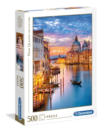 Puzzle 500 piezas -Venecia Iluminada- Clementoni
