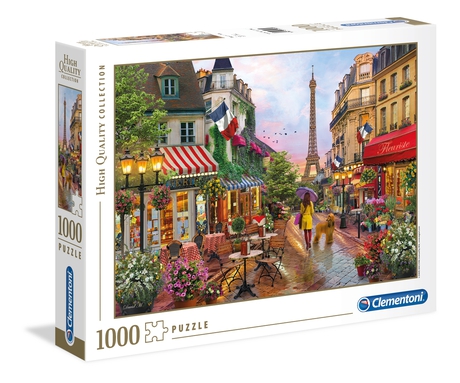 Puzzle 1000 piezas -Flores en París- Clementoni