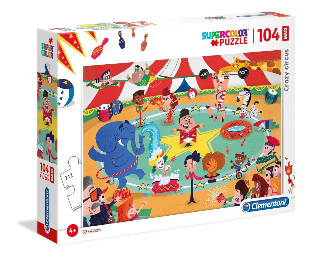 Puzzle 104 piezas Maxi -El Circo- Clementoni