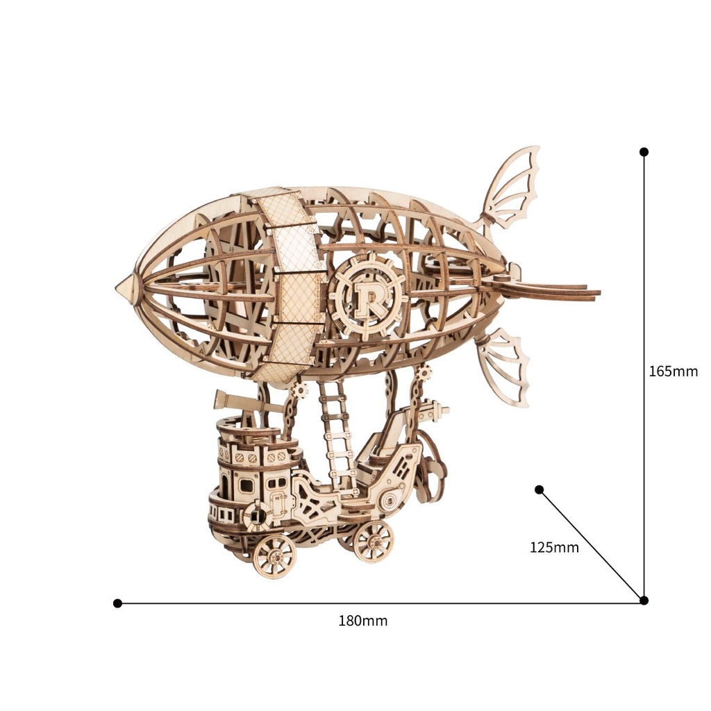 Set Construcción Madera -Dirigible- Robotime