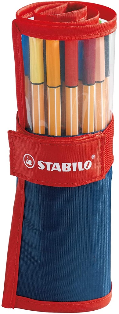  Estuche Rollerset de 25 Rotuladores Punta Fina 88 Stabilo