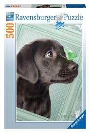 Puzzle 500 piezas -Cachorro Curioso- Ravensburger