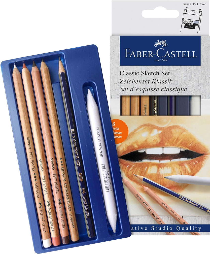 Set Dibujo Goldfaber Carbón 7 piezas Creative Studio Faber-Castell (copia)