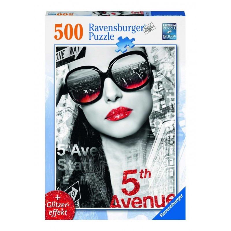 Puzzle 500 piezas -Glitter Lips- Ravensburger