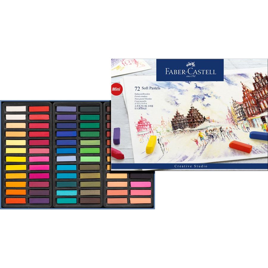 Estuche 72 Pastel Blando Mini Creative Studio Faber-Castell