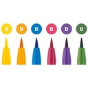 Estuche 6 Rotuladores -Básicos- Pitt Artist Pen Brush Faber-Castell