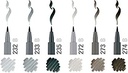 Estuche 6 Rotuladores -Tonos Grises- Pitt Artist Pen Brush Faber-Castell (copia)