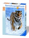 Puzzle 500 piezas -Tigre en la Nieve- Ravensburger