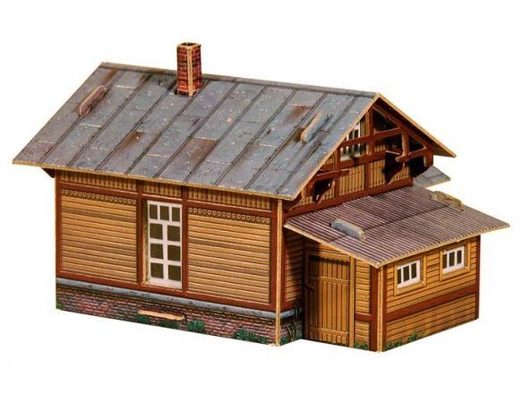 Kit -Casa Vigía Madera- Cartón 1:87 Clever Paper