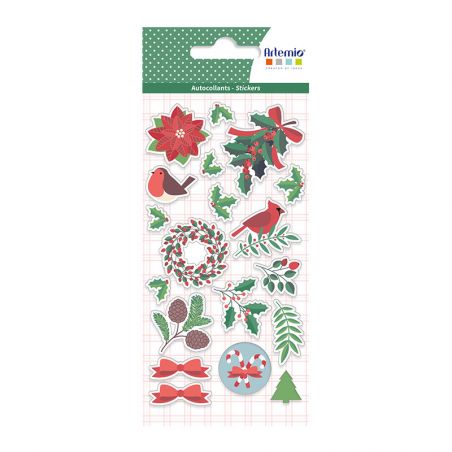 Set Stickers Relieve -Feliz Navidad- Artemio