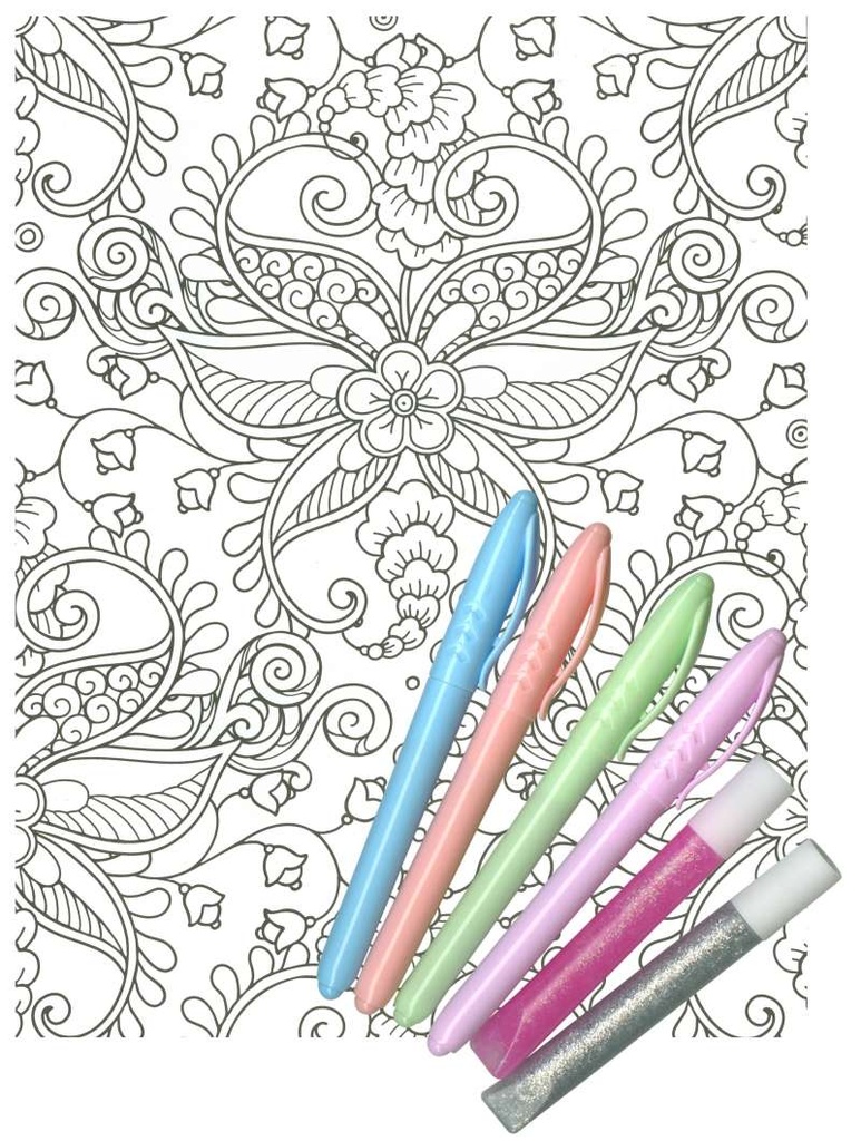 Colorear con Rotuladores de Gel -Unicornios- (Con 6 Rotuladores) Susaeta