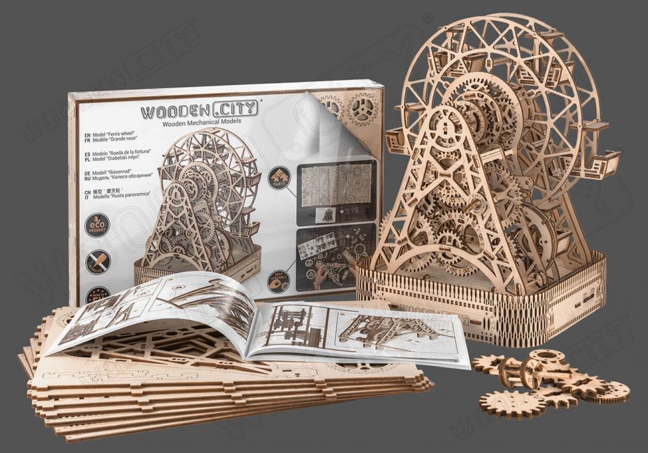 Modelo "Noria" Madera (429 pzs.) Wooden City