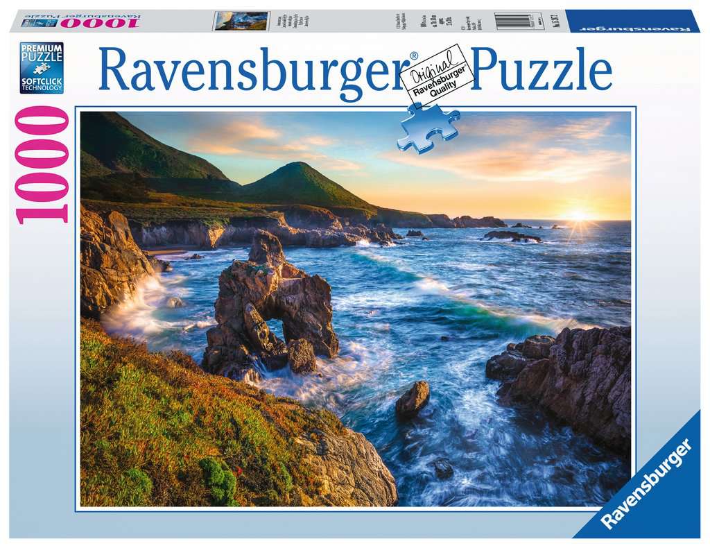 Puzzle 1000 piezas -Atardecer en Big Sur- Ravensburger