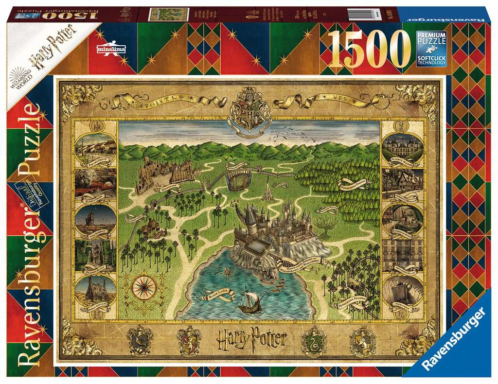 Puzzle 1500 piezas -Mapa de Hogwarts- Ravensburger