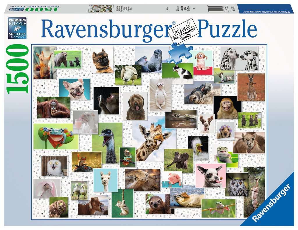 Puzzle 1500 piezas -Collage de Animales Divertidos- Ravensburger