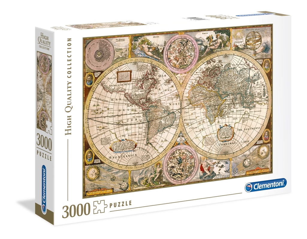 Puzzle 3000 piezas -Mapa Antiguo- Clementoni