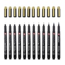 Pigma Black & Gold Edition Set 12