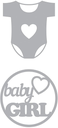 Troquel / Cortador -Baby Girl Body- (2 pzs.) Artemio