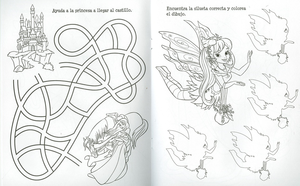 Colorea y Juega con Princesas (con Rotuladores de Colores) Susaeta