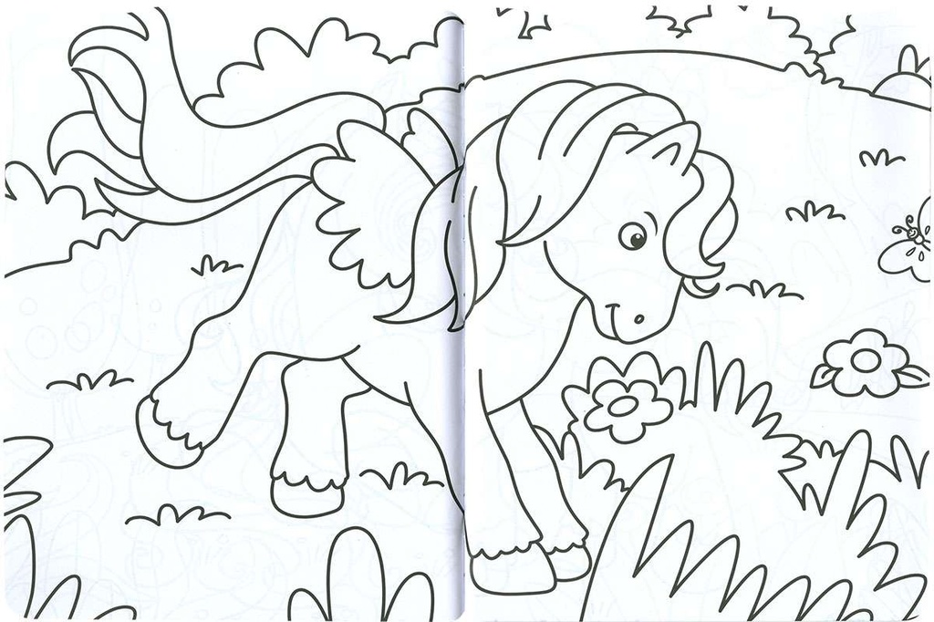 Libro Colorear y Pegatinas -Unicornios- Susaeta