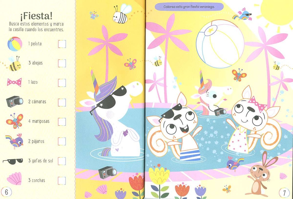 Pegatinas Burbuja: Unicornios - Editorial Susaeta