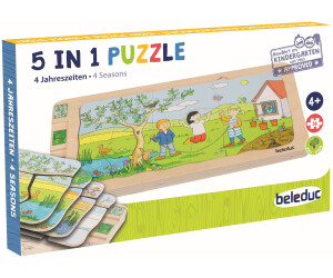 Puzzle Madera 7-Las 4 Estaciones- Beleduc