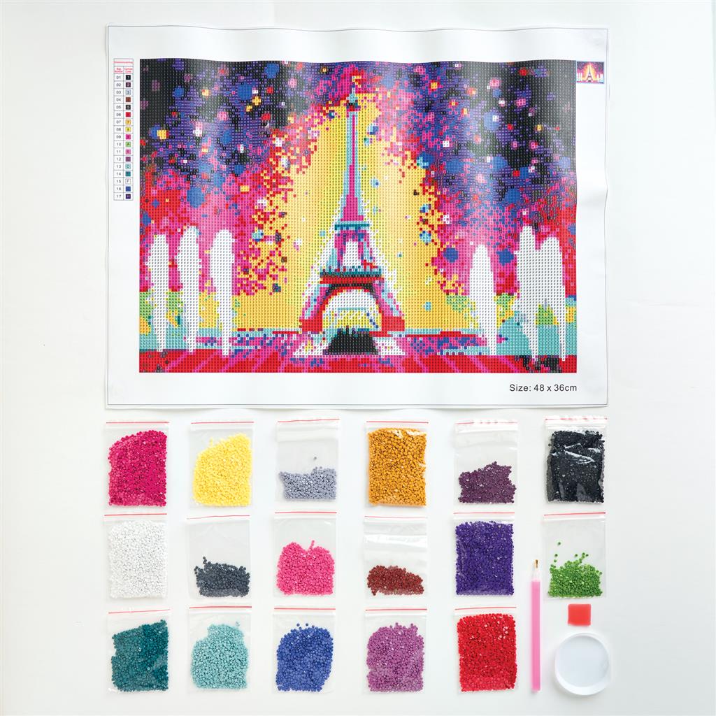 Set Pintar con Diamantes -Torre Eiffel- Simply Make