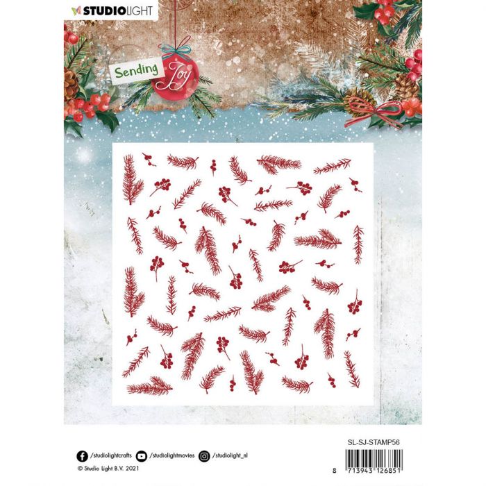 Troquel / Cortador -Fondo Navidad- (12 pzs.) Studio Light